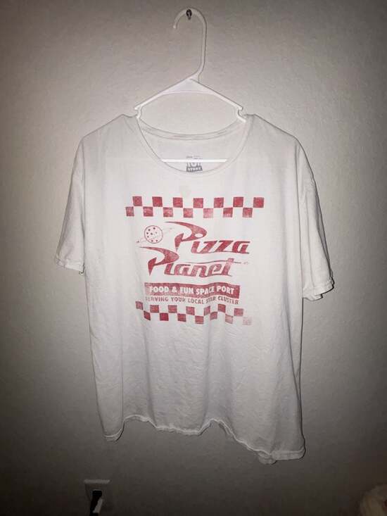 Disney Pixar Other - Disney Pixar Toy Story Pizza Planet Take Out Logo Adult Mens Graphic T-Shirt XL